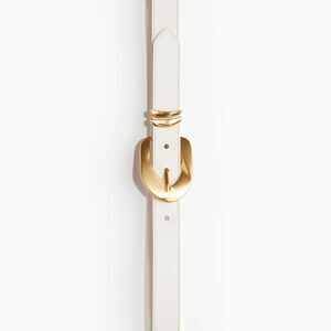 H&M Belt with a metal buckle Natural White Size XS NWOT